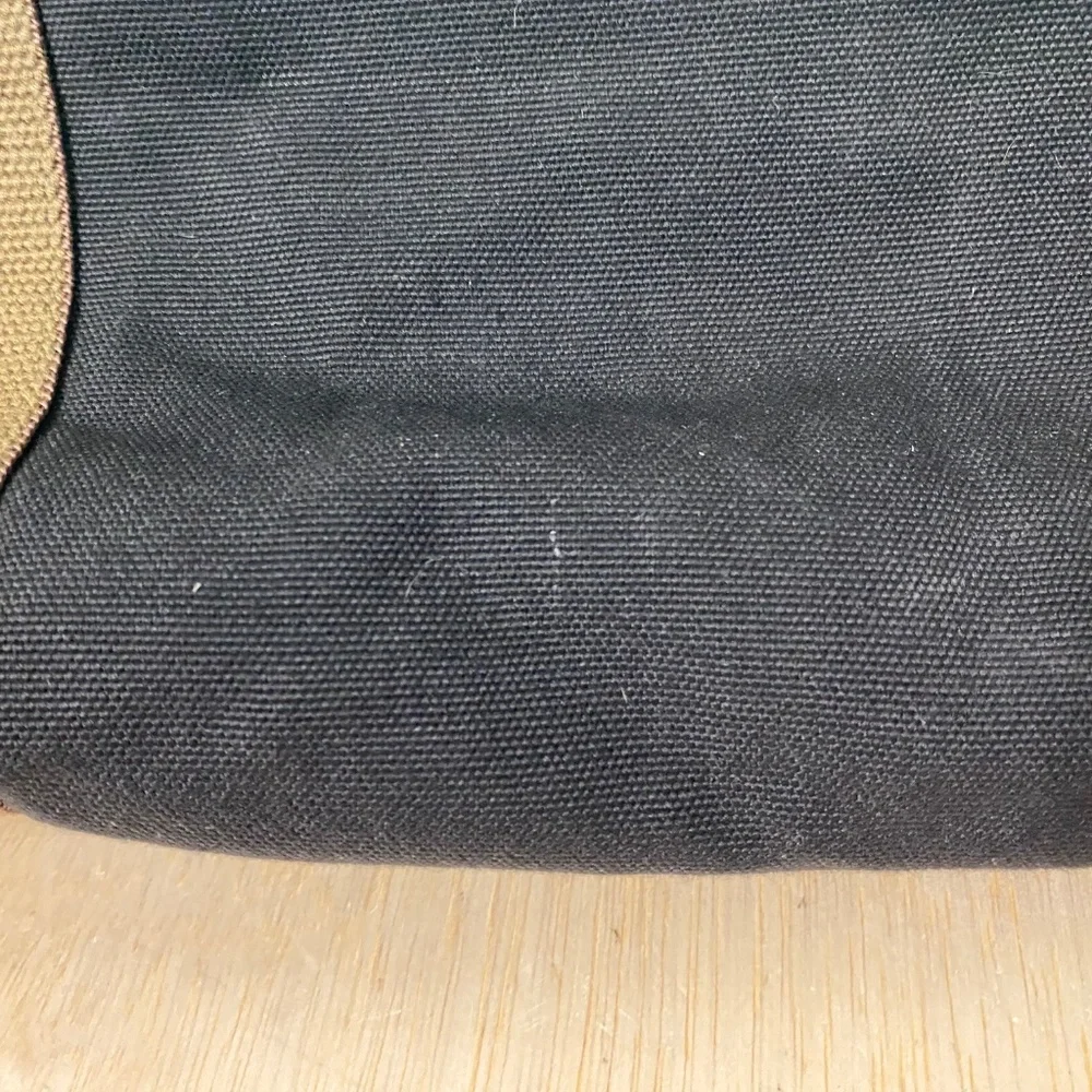 DAKOTA TUMI Black Canvas Leather Duffle Bag  Style 3270D  Black 21